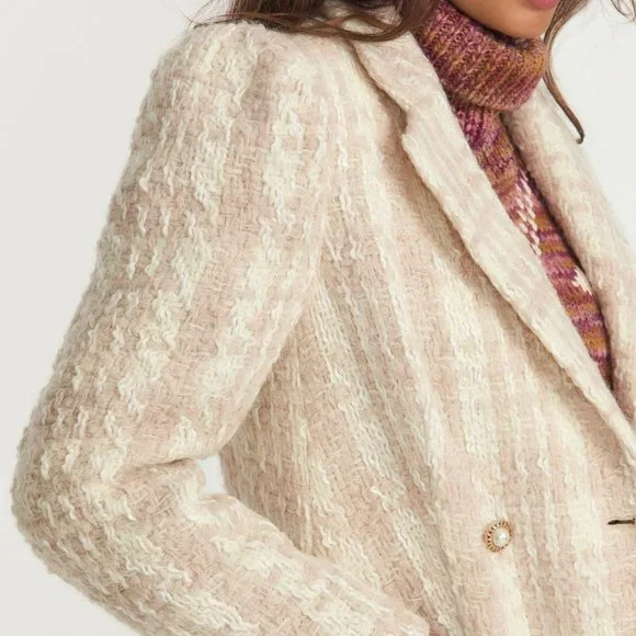 LoveShackFancy Asyrn Coat in Winter White - Picture 3 of 5